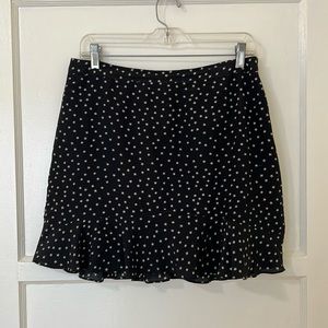 Black ruffle short skirt, Madewell